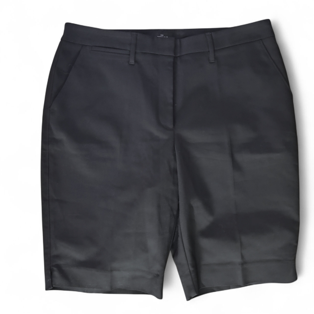 WHBM Bermuda Shorts Black Womens Size 12 / 11" inseam - Picture 1 of 9